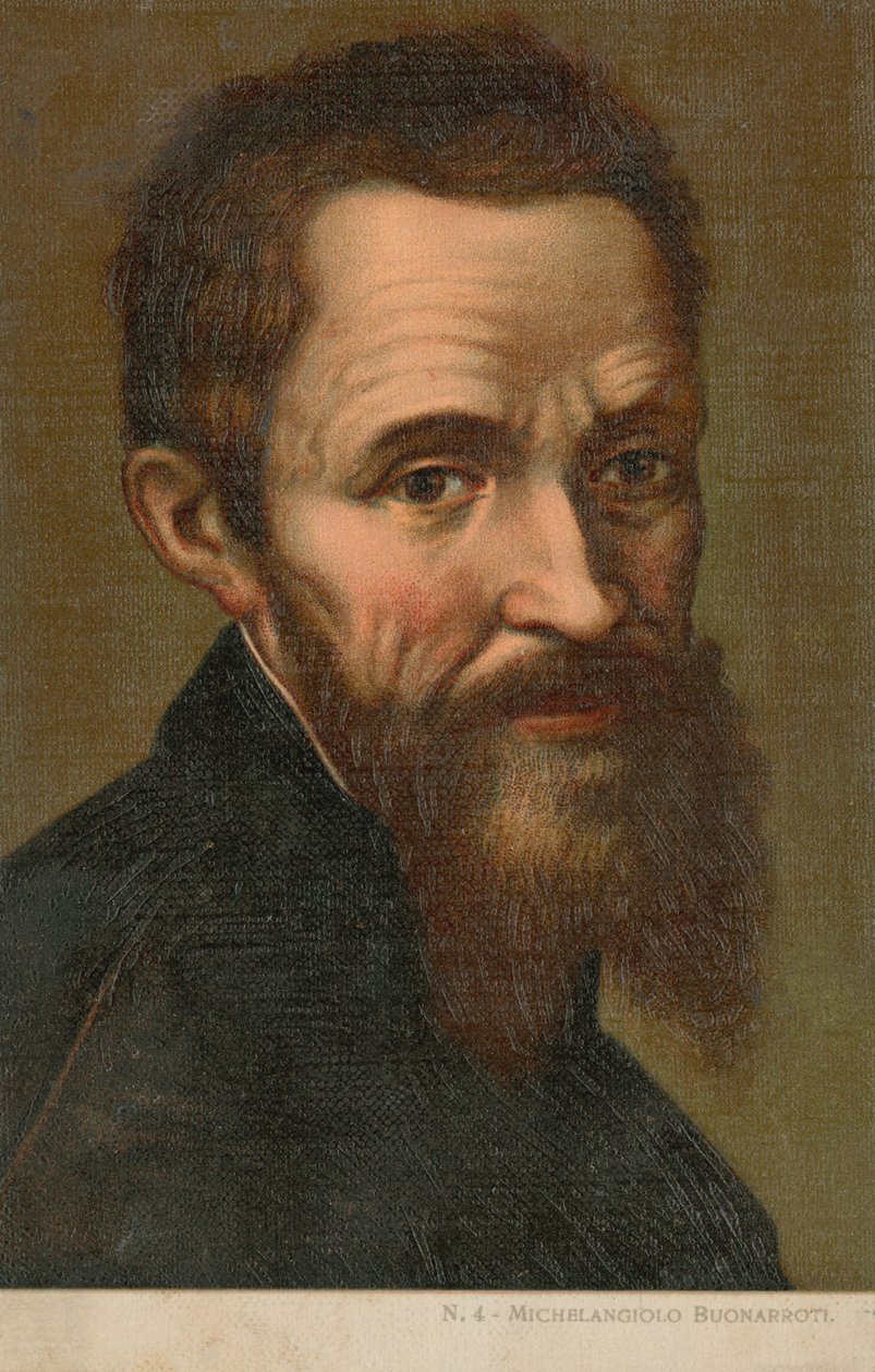 Michel-Ange, artiste italien (chromolitho) - Italian School