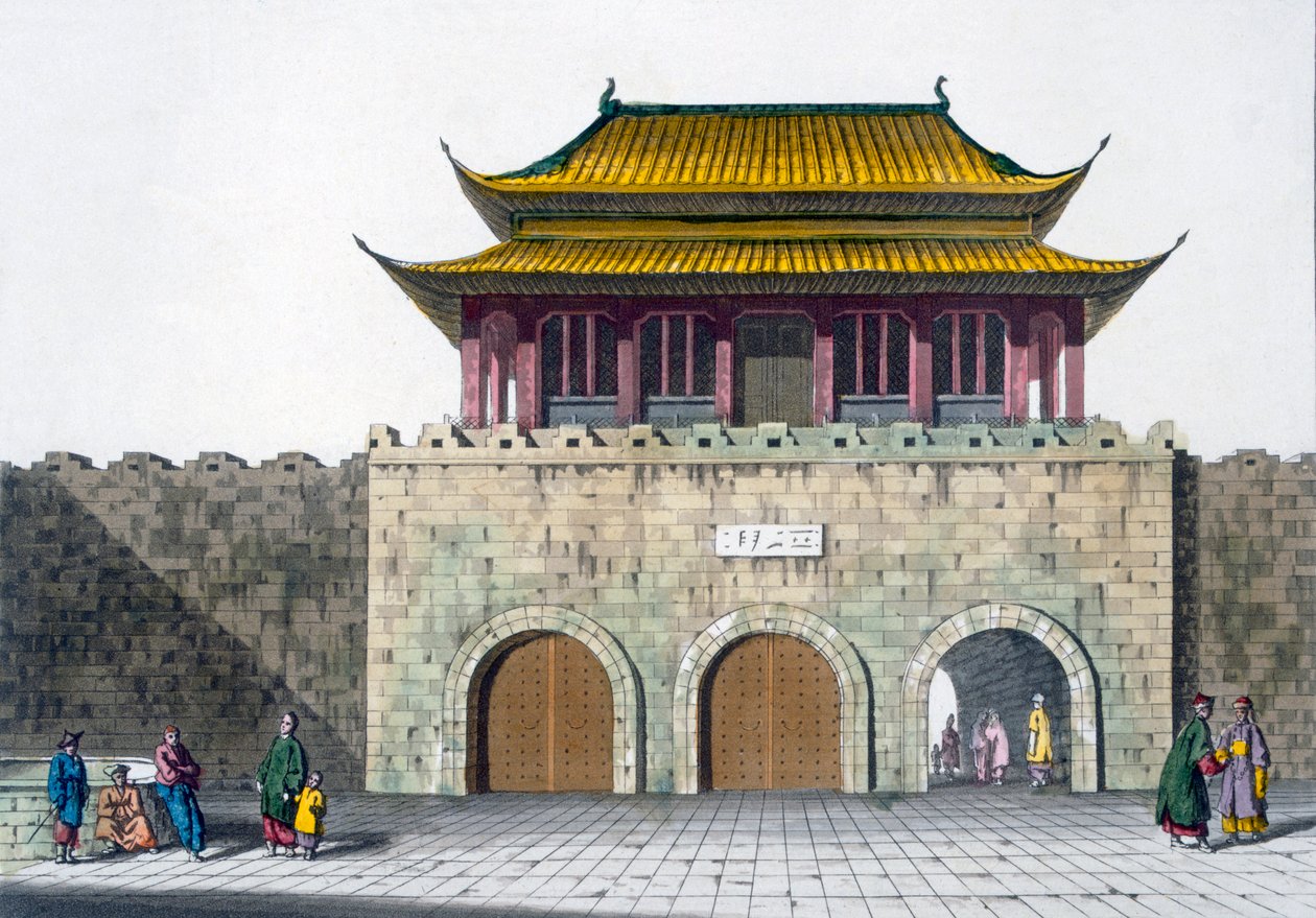 Tours de pagode de Nankin, vers 1820-1830 - Italian School