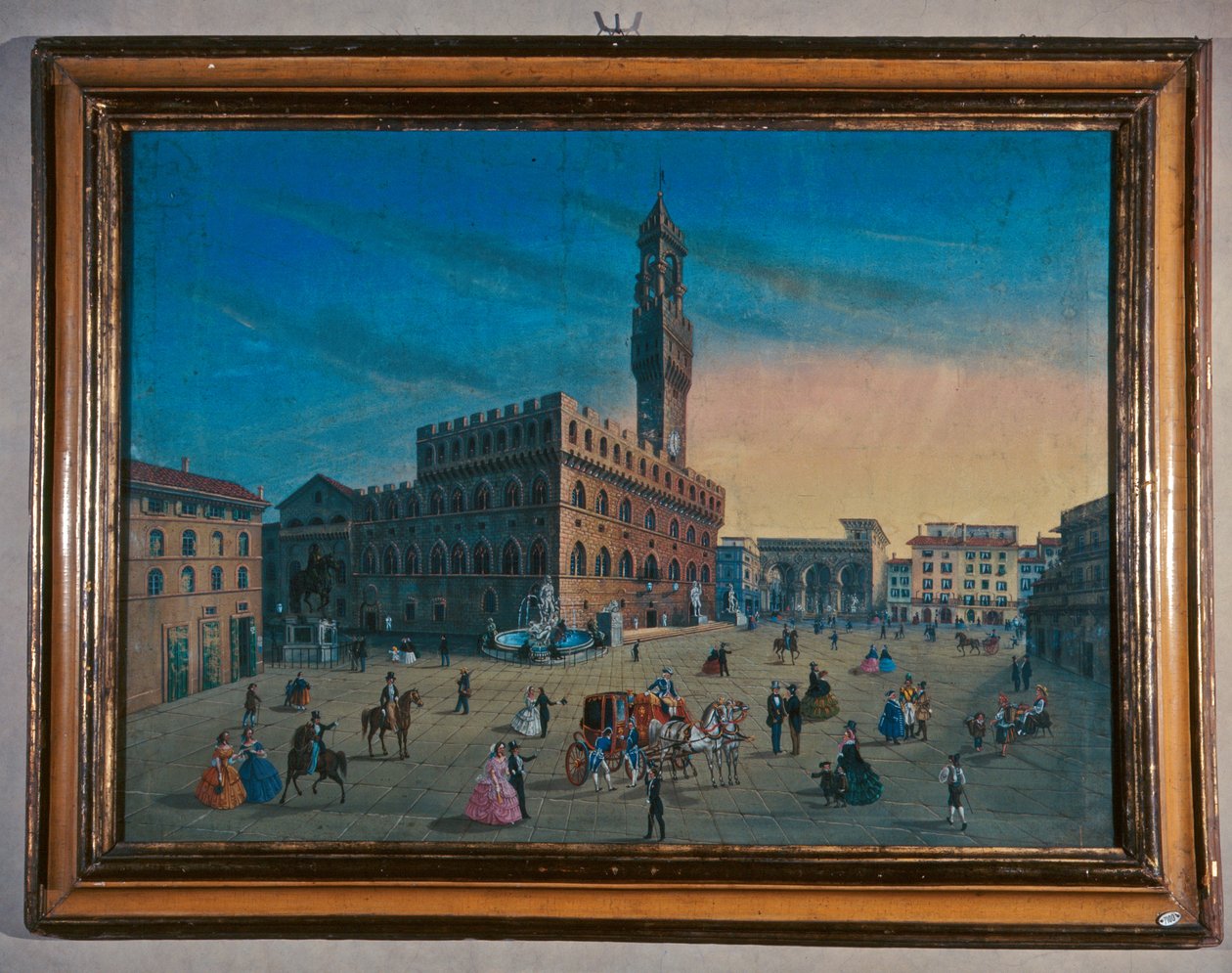 Palazzo Vecchio sur la Piazza della Signoria, Florence - Italian School