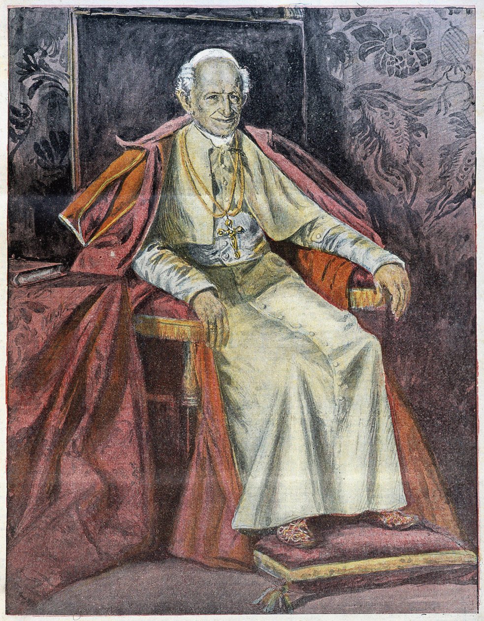 Pape Léon XIII - dans "La Tribuna Illustrata - Italian School