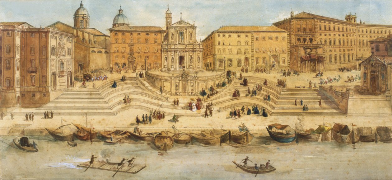 Porto di Ripetta - Italian School