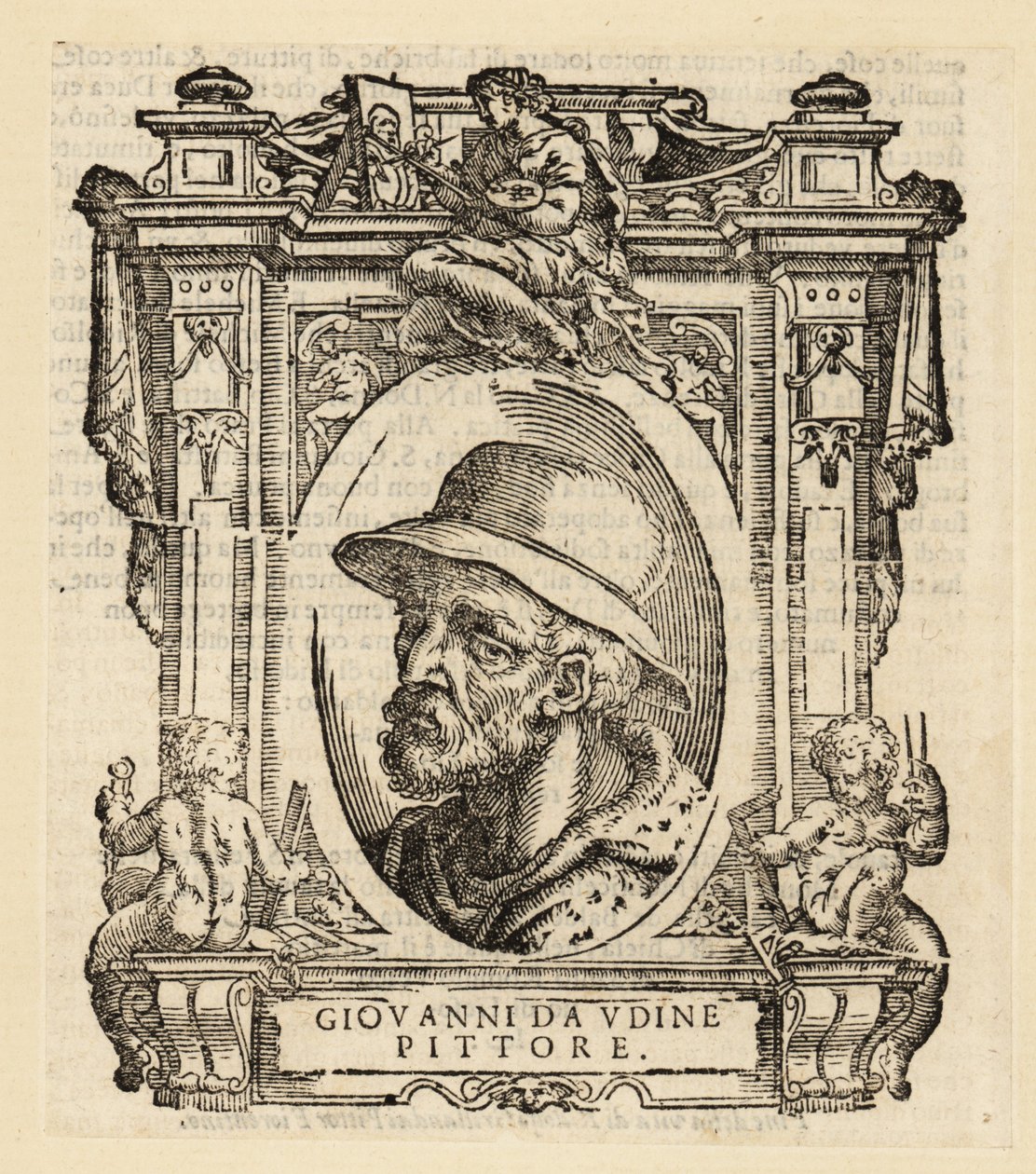 Portrait de Giovanni Nanni, peintre et architecte italien né à Udine - Italian School