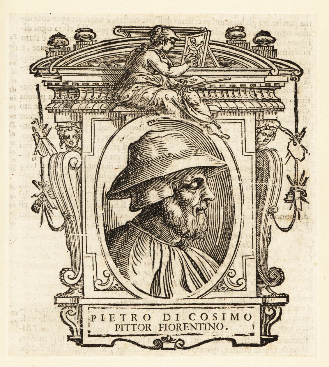 Portrait de Piero di Cosimo également connu sous le nom de Piero di Lorenzo, peintre italien de la Renaissance de Florence - Italian School