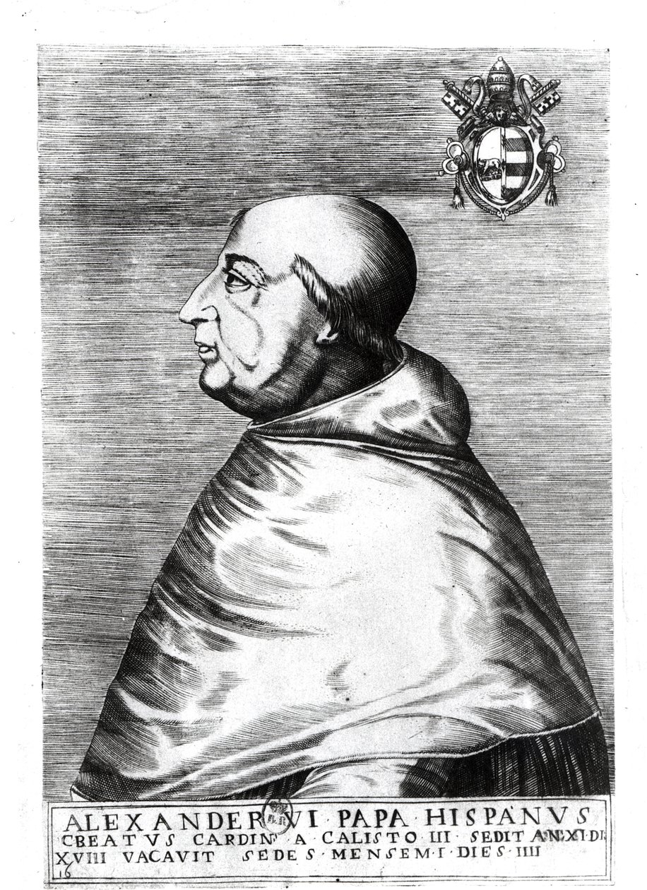 Portrait du pape Alexandre VI - Italian School