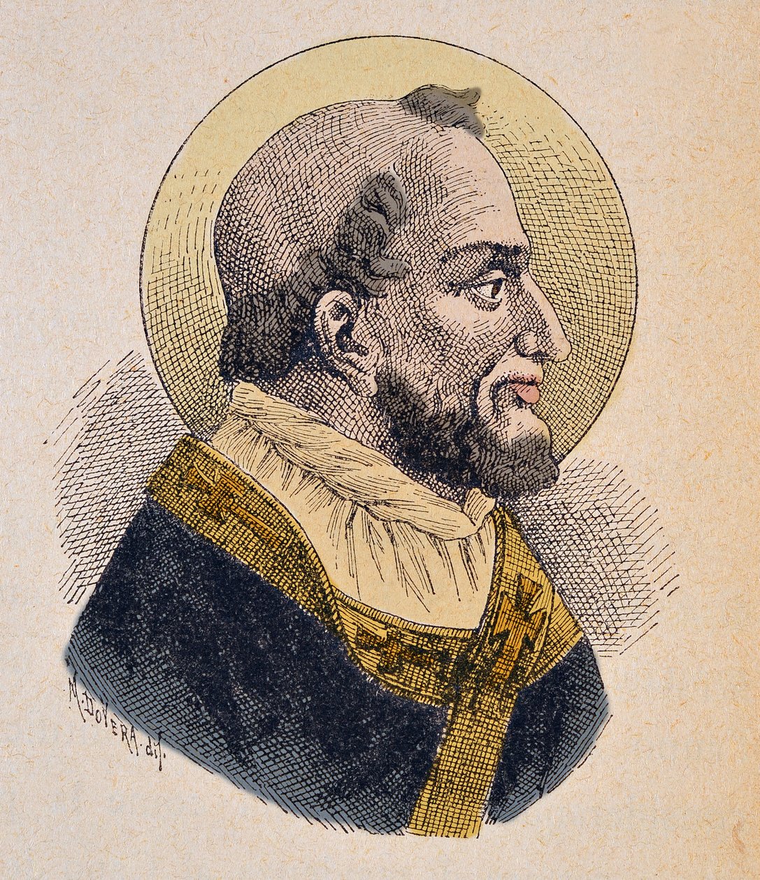 Portrait du Pape Anaclet (ca. 76-88) - Italian School