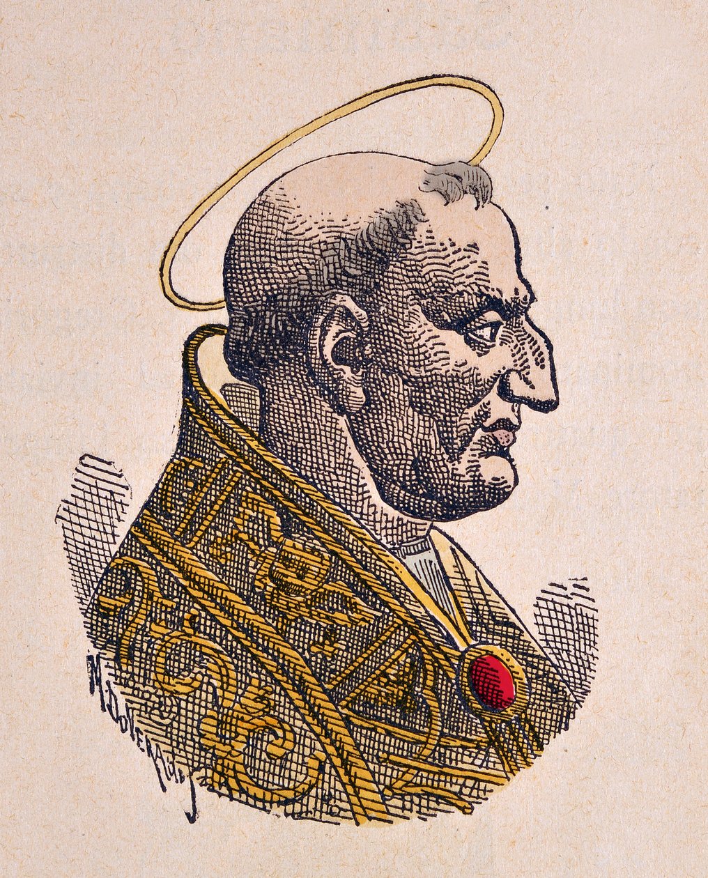 Portrait du pape Grégoire Ier le Grand - Italian School