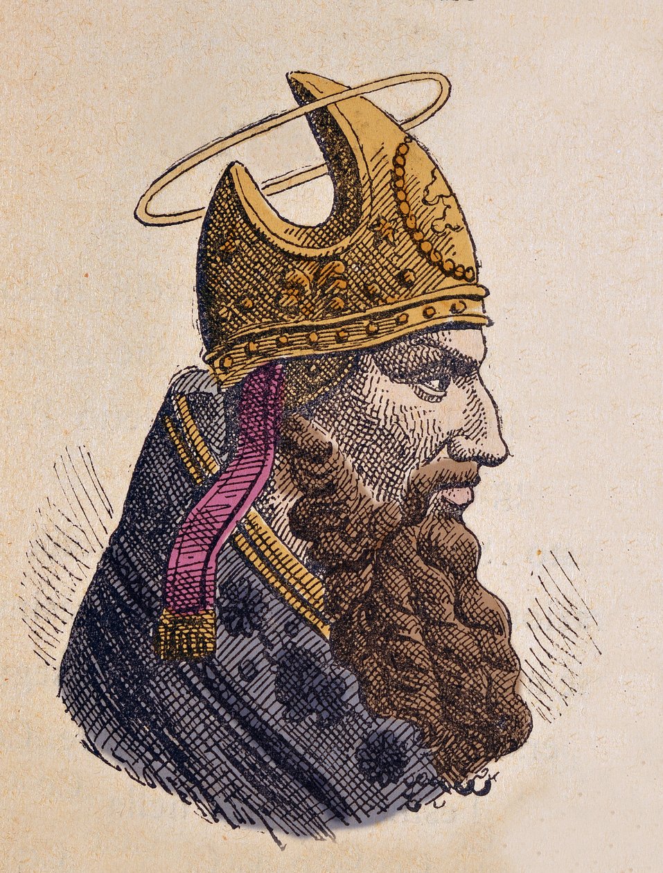 Portrait du Pape Marc (335-336) - Italian School