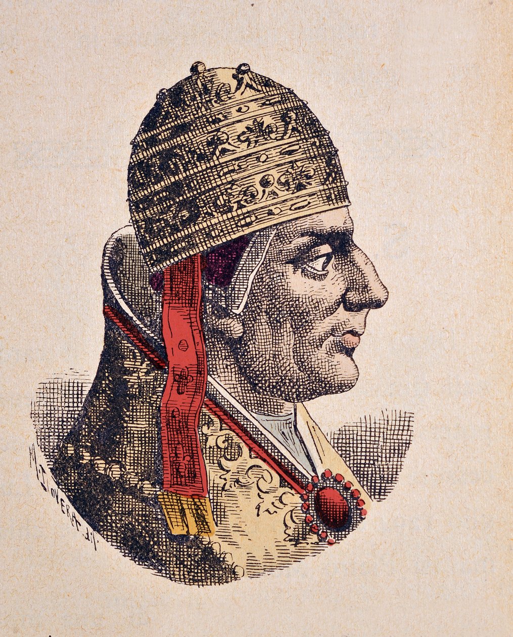 Portrait du Pape Nicolas IV (1288-1292) - Italian School