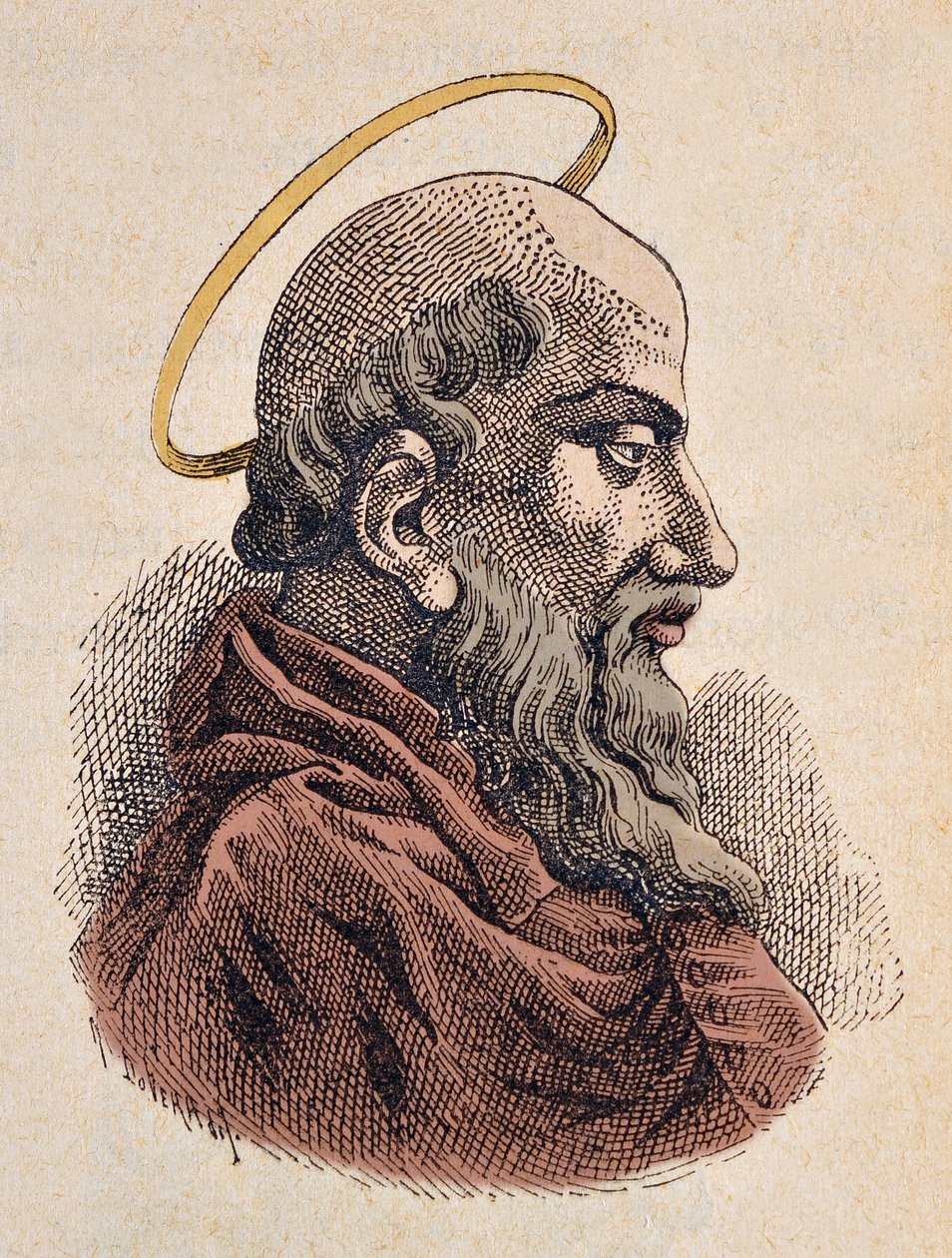 Portrait du pape Sixte Ier (Xyste ou Sixtus ou Sisto I) (115-125) - Italian School