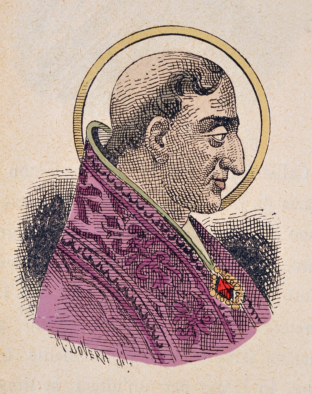 Portrait du Pape Urbain Ier (222-230) - Italian School