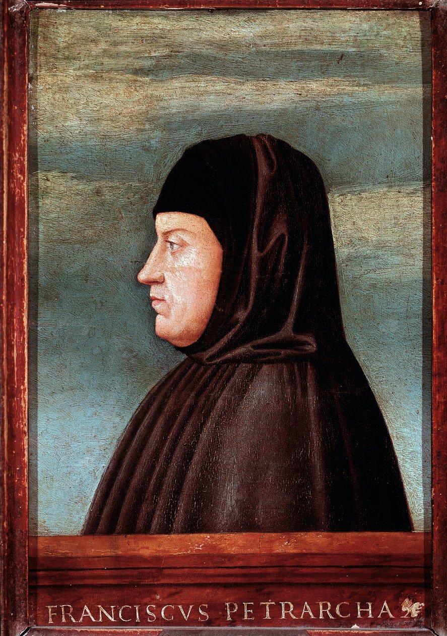 Portrait du poète Francesco Petrarca dit Pétrarque (1304-1374) - Italian School