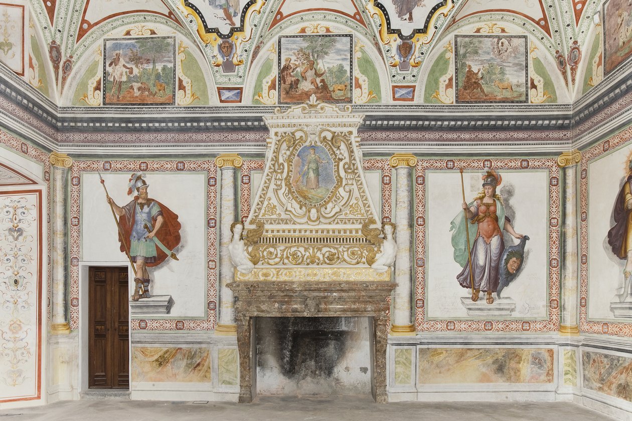 Salle de Jupiter et Mercure: Mars et Minerve - Italian School