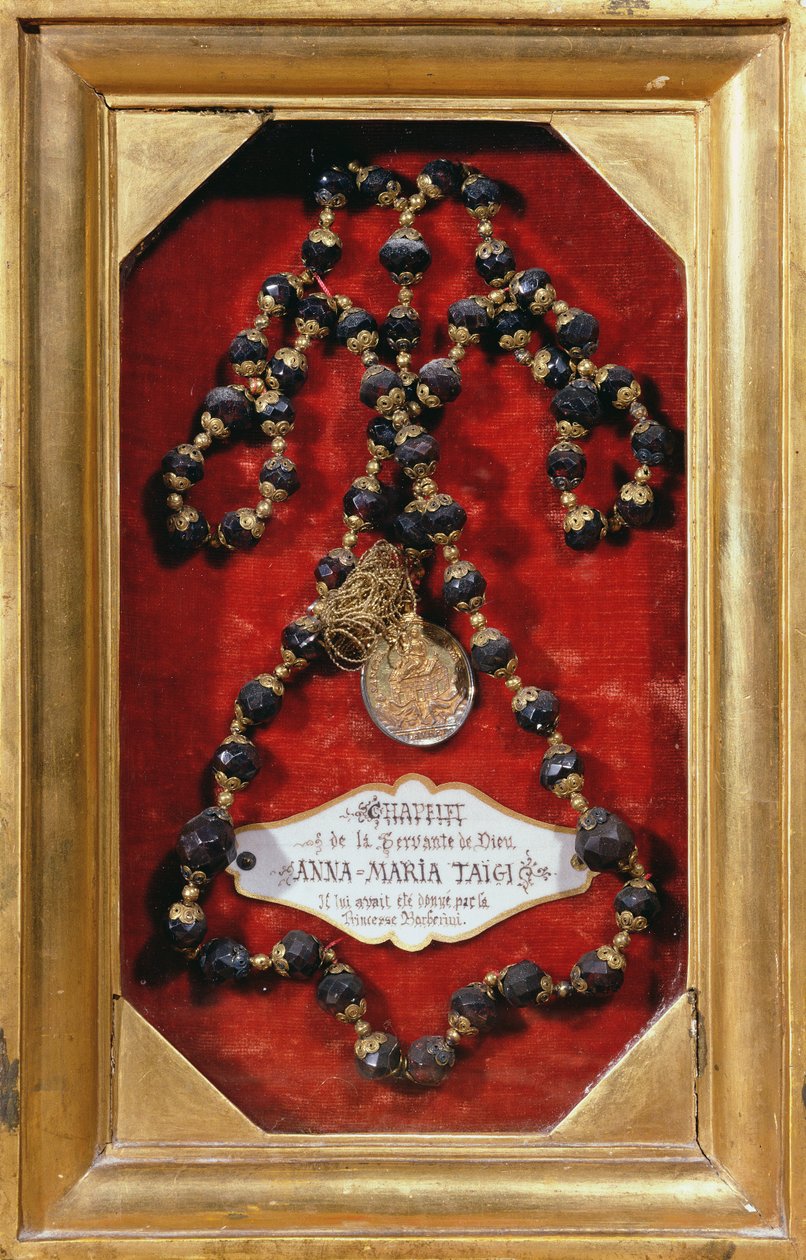 Chapelet offert à Anna-Maria Taigi par la princesse Barberini - Italian School