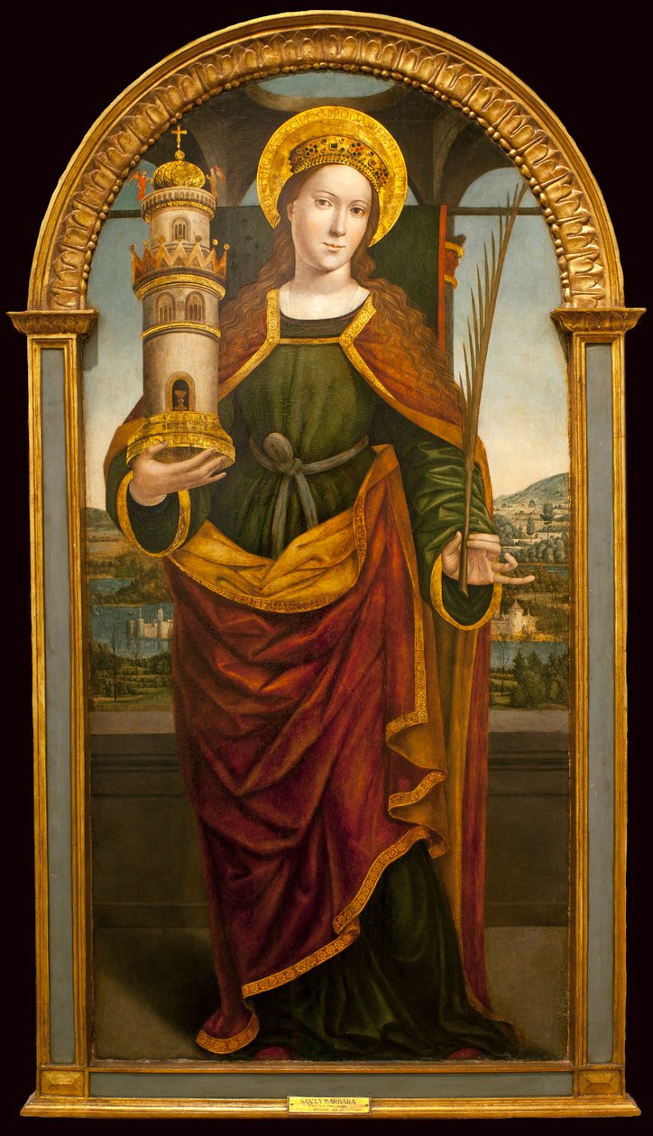 Sainte Barbe - Peinture d