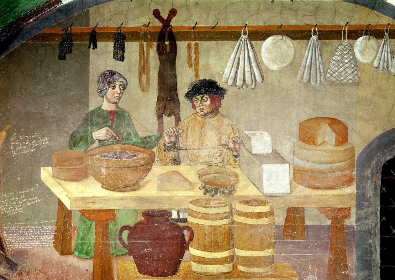 Vendeurs de saucisses et de fromage - Italian School