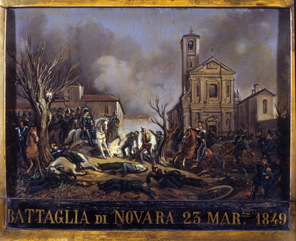 La Bataille de Novare, 23 mars - Italian School