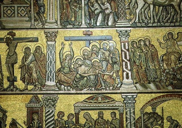 La Lamentation (détail), fin du 13ème siècle - Italian School