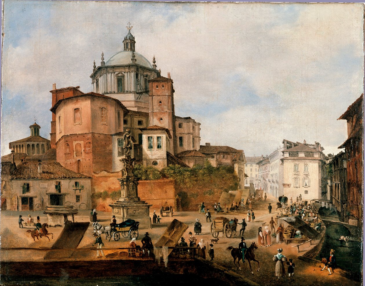 Vue de la place Vetra et de l