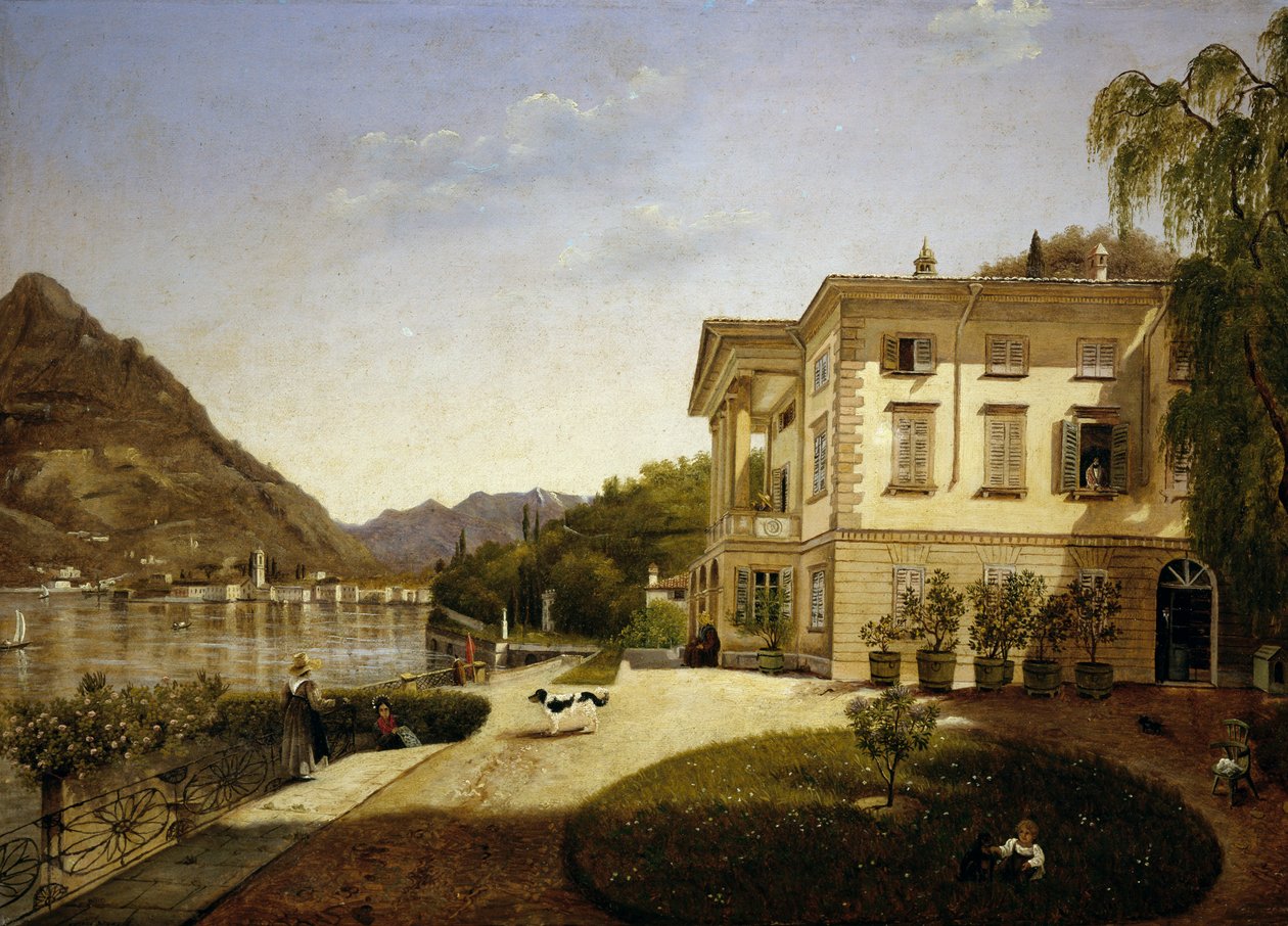 Villa La Roda à Blevio, sur le lac de Côme (appartenant à Giuditta Pasta à partir de 1827, maintenant détruite) - Italian School