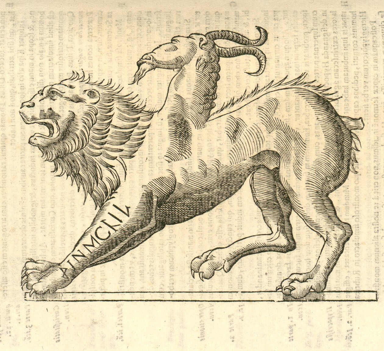 Illustration de Monstrosae cuiusdam Chimaerae de l