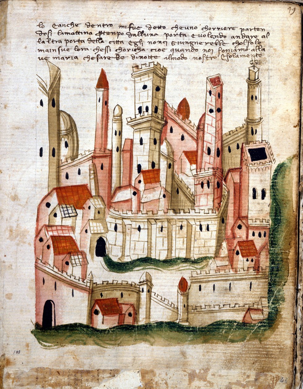 Vue de la ville de Jérusalem, du Libro d