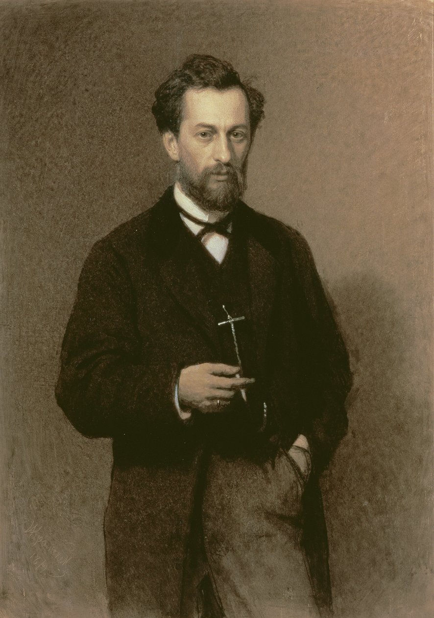 Portrait de Mikhaïl Konstantinovitch Klodt (1832-1902) - Ivan Nikolaevich Kramskoy