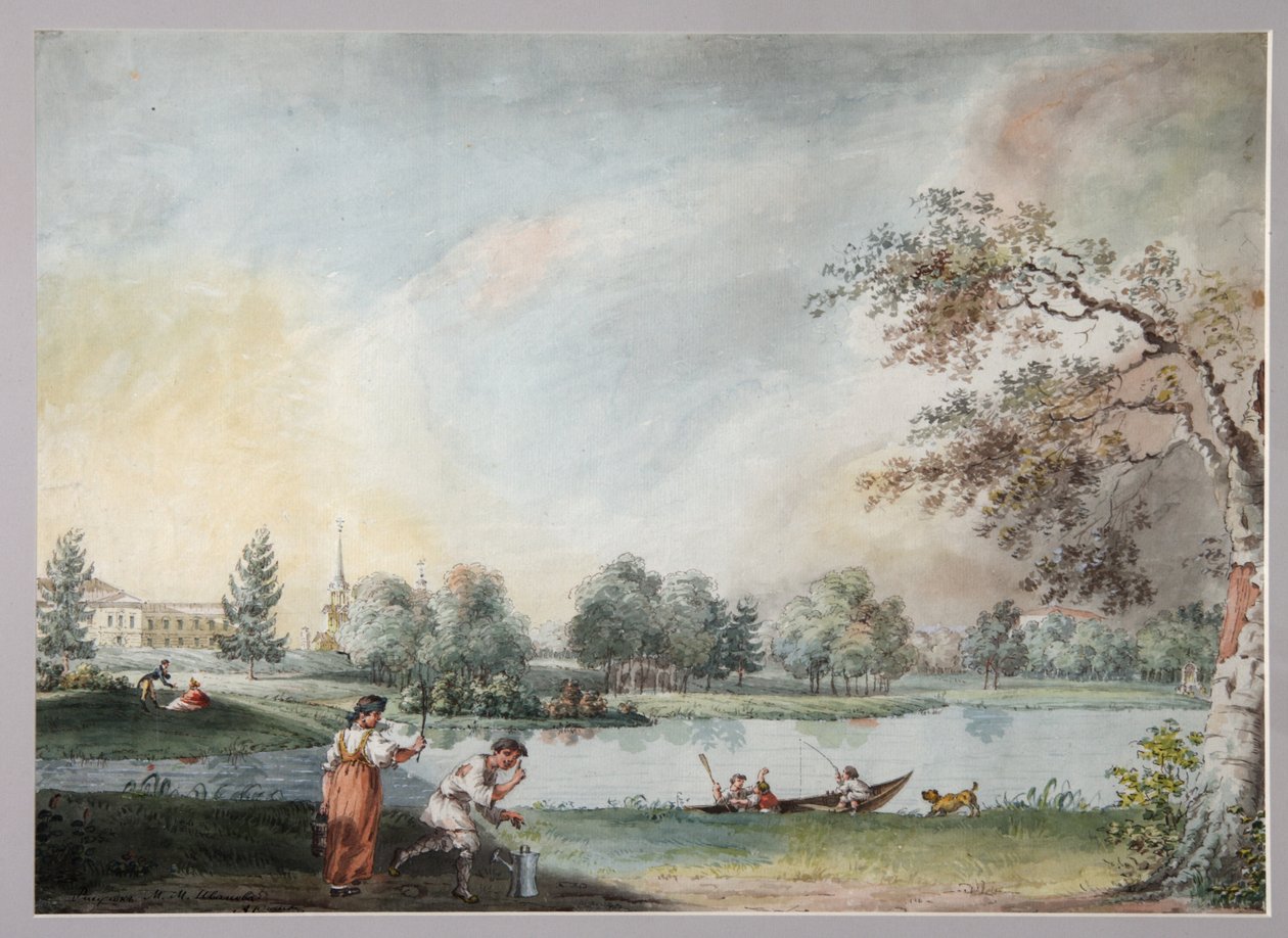 Les étangs devant le domaine urbain du comte Alexei Kirillovich Razumovsky à Moscou, début des années 1800 - Ivan Alexeyevich Ivanov