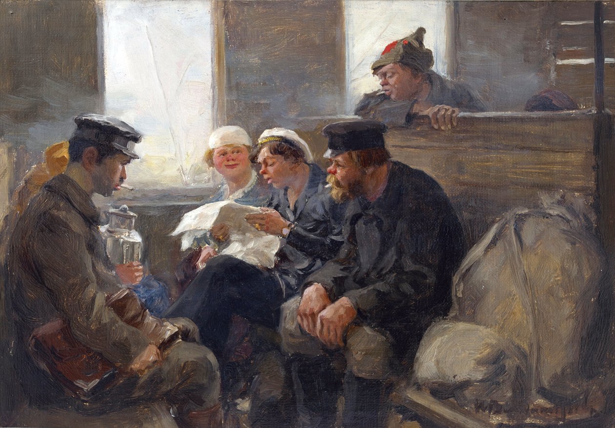Groupe de bolcheviks dans un train - Ivan Alexeyevich Vladimirov