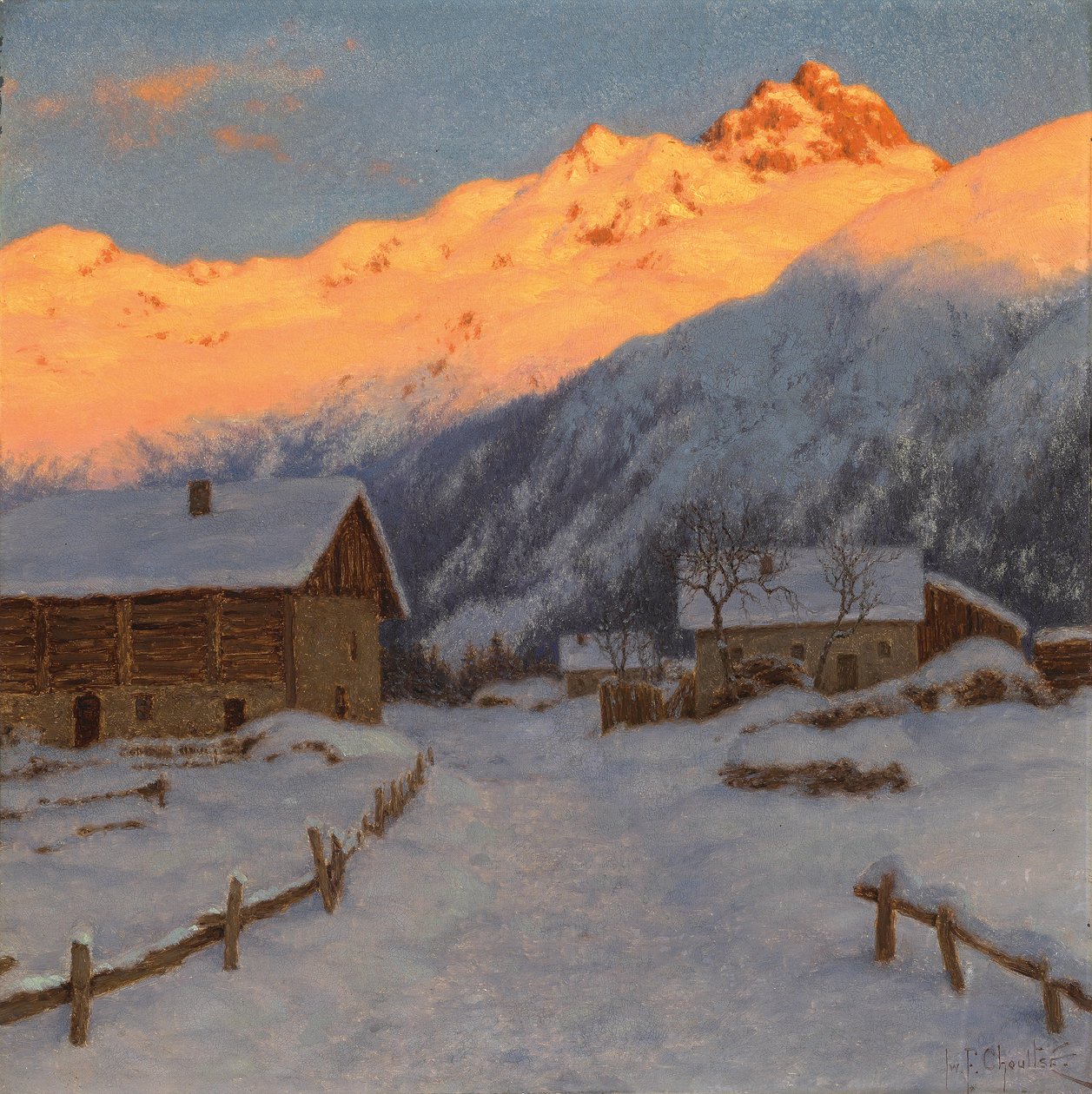 Soirée sur la montagne, Haute-Savoie - Ivan Fedorovich Choultse