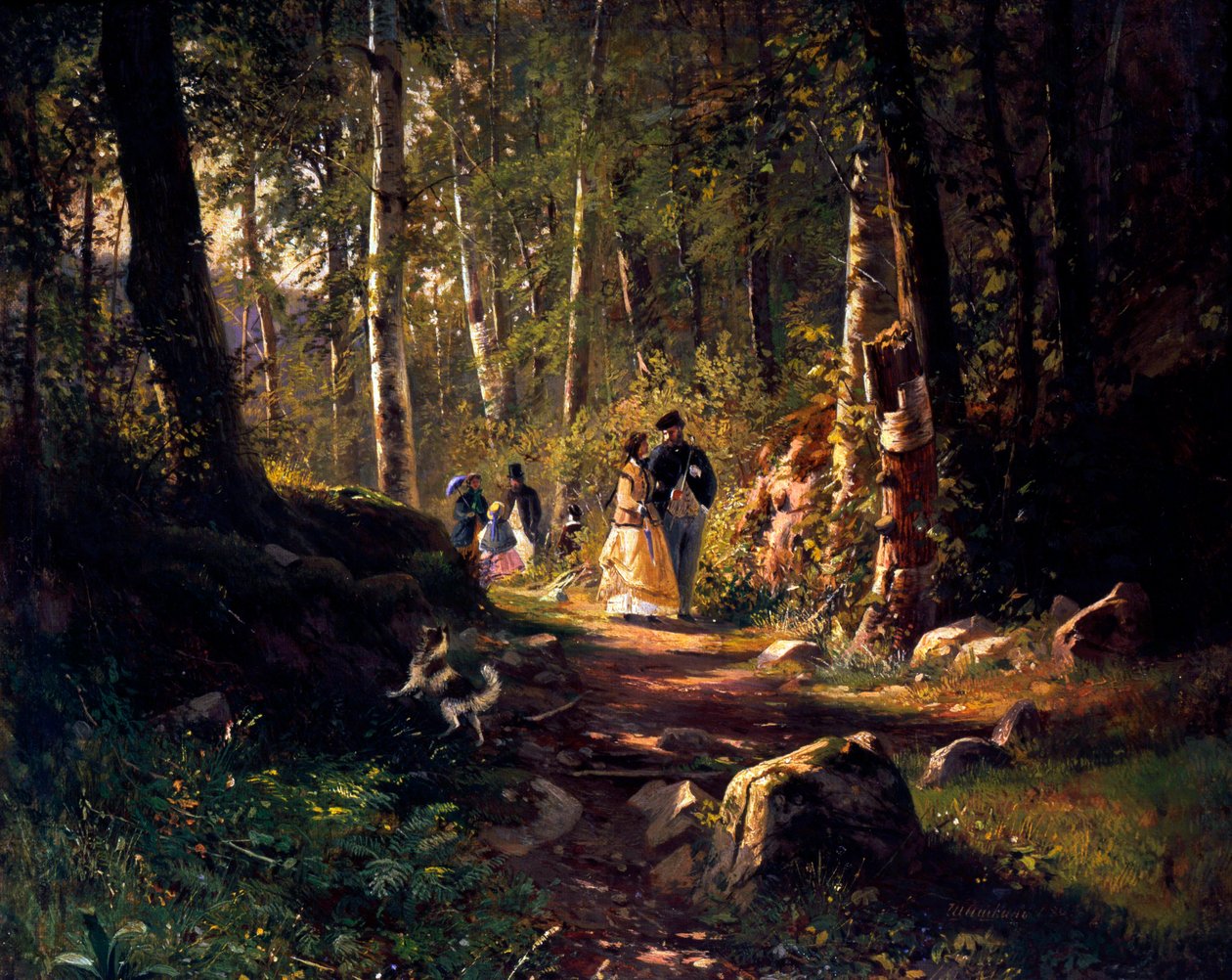Promenade en forêt, 1869 - Ivan Ivanovich Shishkin