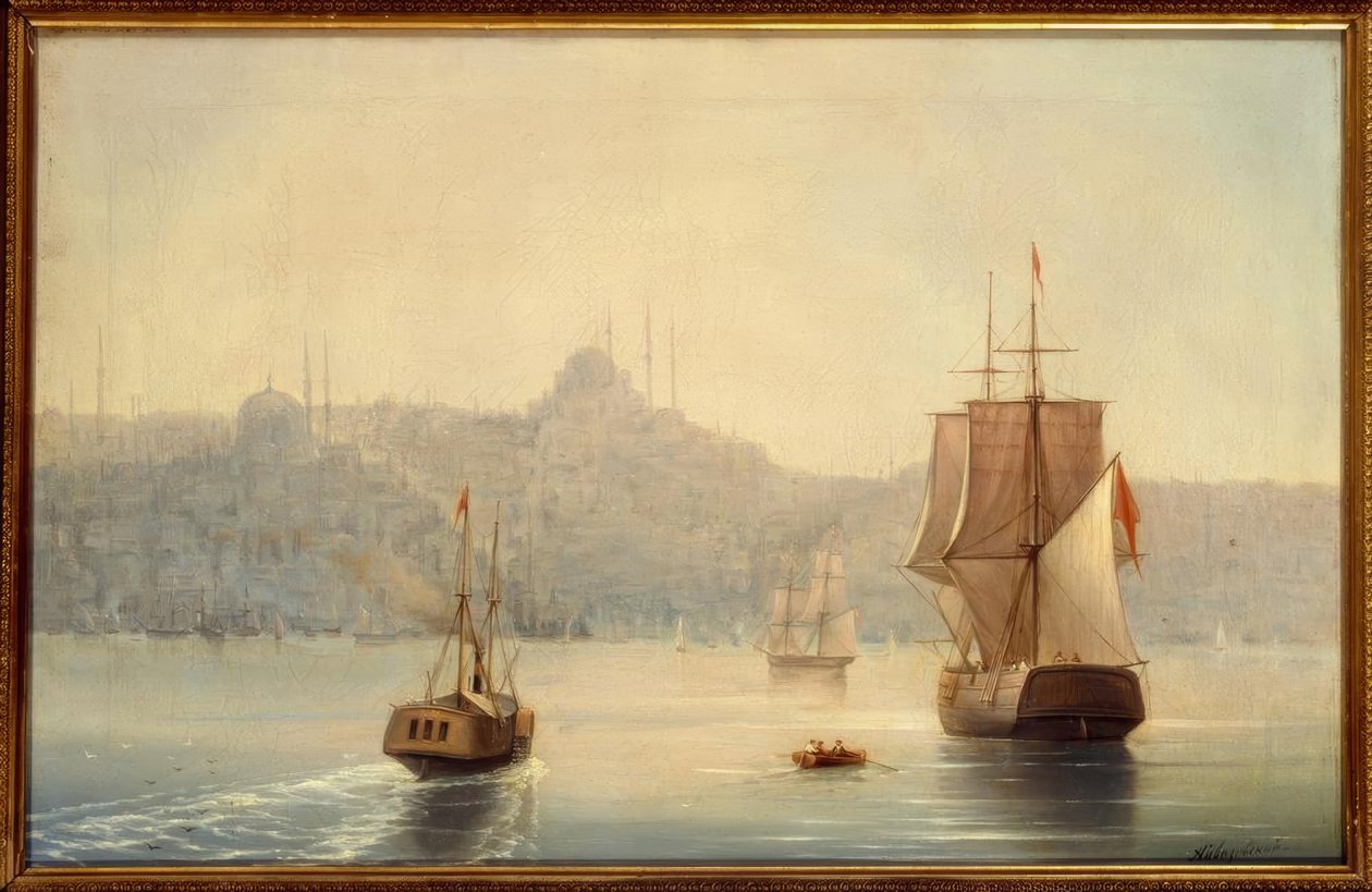 Constantinople, port - Ivan Konstantinovich Aivazovsky