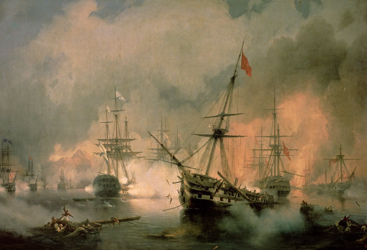 La bataille de Navarin, 20 octobre 1827 - Ivan Konstantinovich Aivazovsky