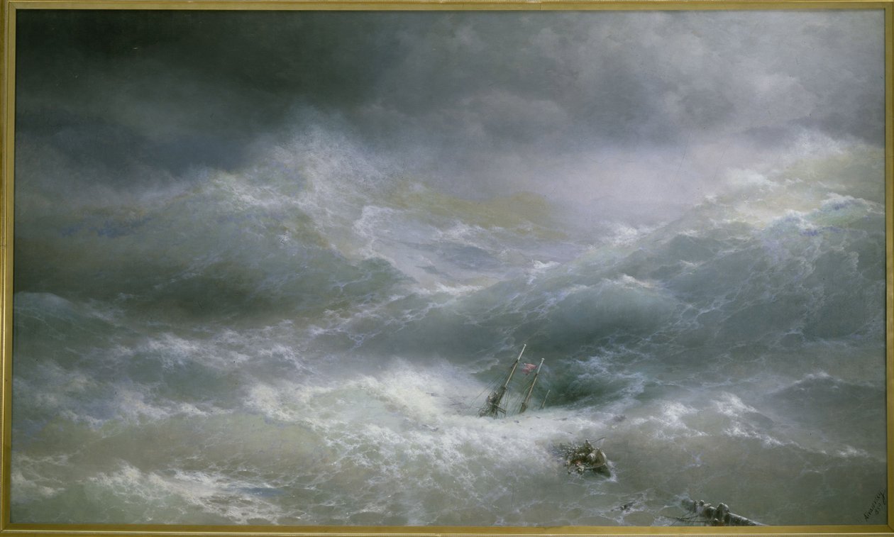 La Vague - Ivan Konstantinovich Aivazovsky