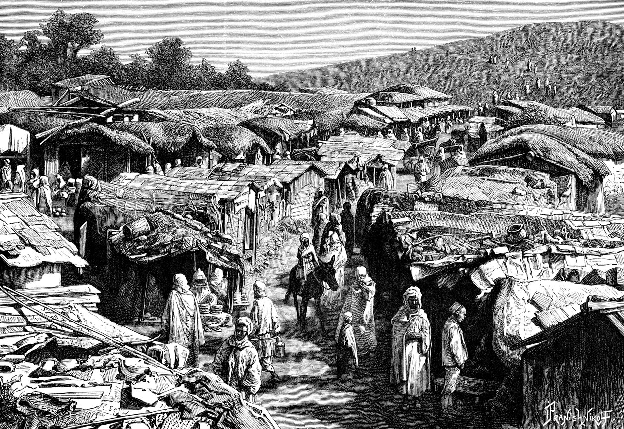 Le quartier Beni-Ramasses, Constantine, Algérie, 1895 - Ivan Pranishnikoff
