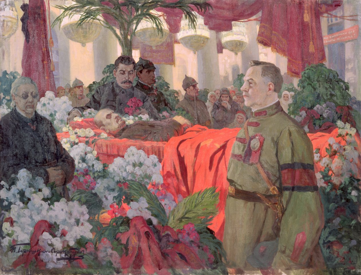 Cérémonie funéraire de Lénine (1870-1924) - Ivan Silych Goriuschkin Sorokopudov