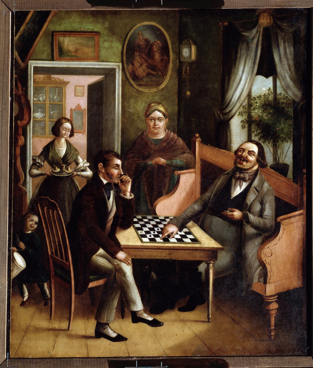 Les joueurs de dames - Ivan Stepanovich Doshchennikov