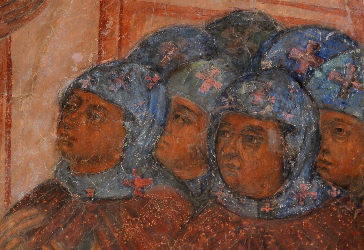 Fresque dans la cathédrale de Notre-Dame du Signe, Novgorod, début du 18ème siècle - Ivan Yakovlevich Bakhmatov