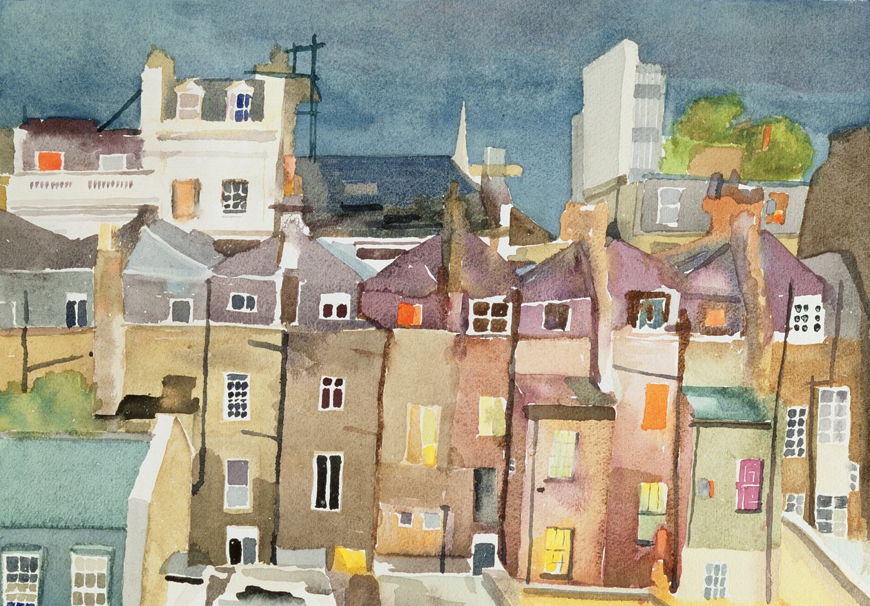 Vue de la fenêtre arrière du 48 Chester Square, SW1, 1982 - Izabella Godlewska de Aranda