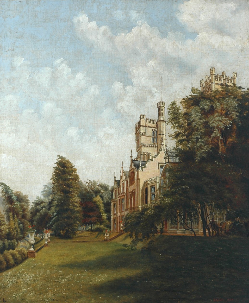 Château de Cliffe, 1883 - J. Clarke