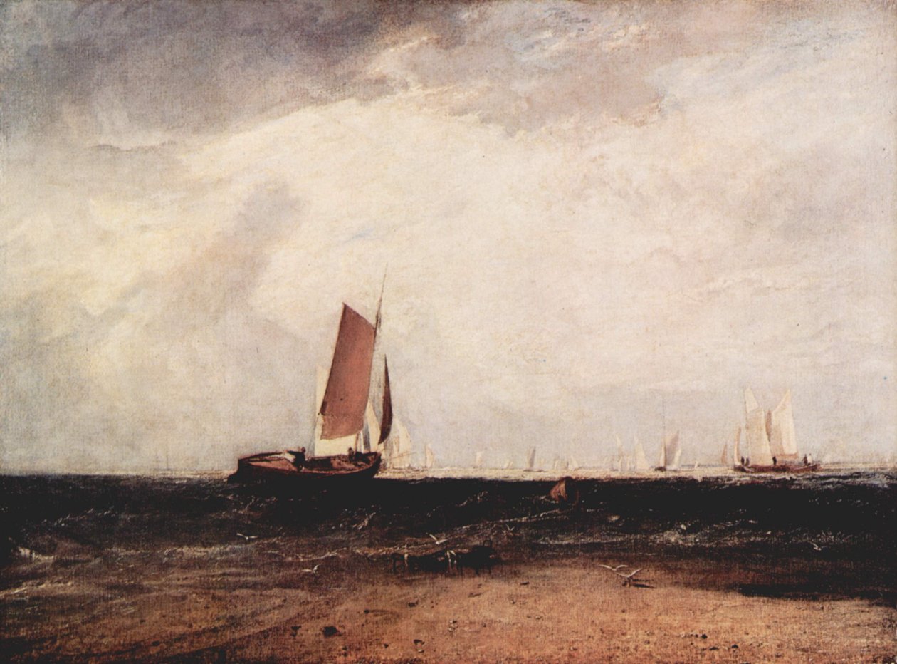 Pêche au Blythe-sand, la marée monte - Joseph Mallord William Turner