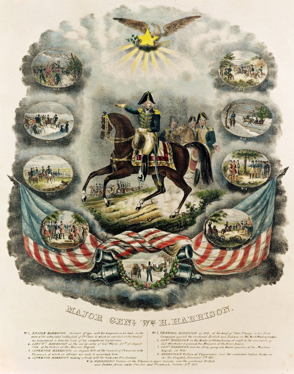 Major Général William Henry Harrison, vers 1813 - J.C. Richard