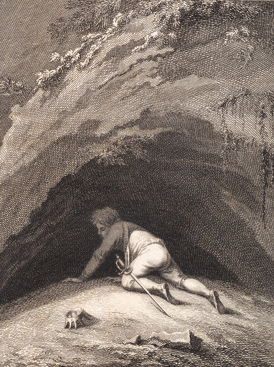Niels Klim battu rampe dans la grotte - J.F. Clemens