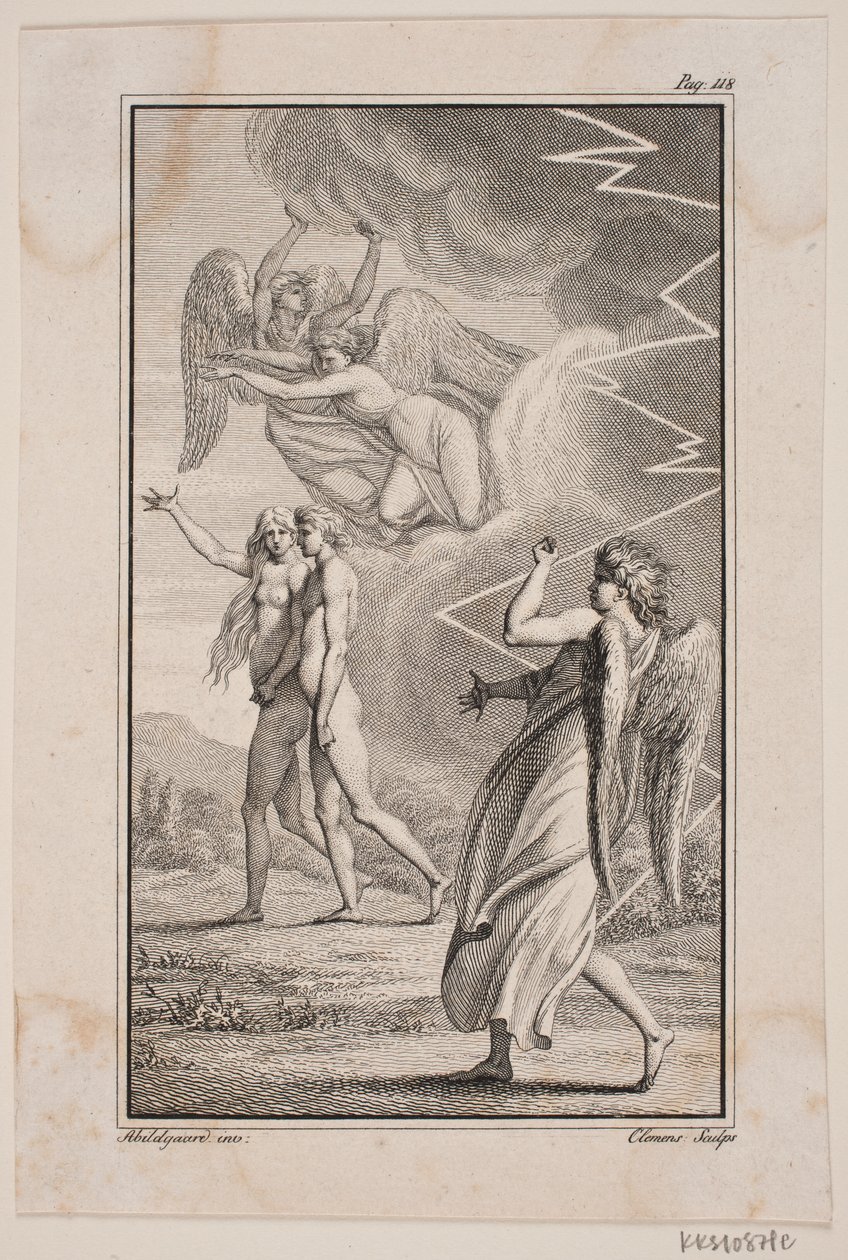 Illustration de "Adam et Ève" de Johannes Ewald V - J.F. Clemens