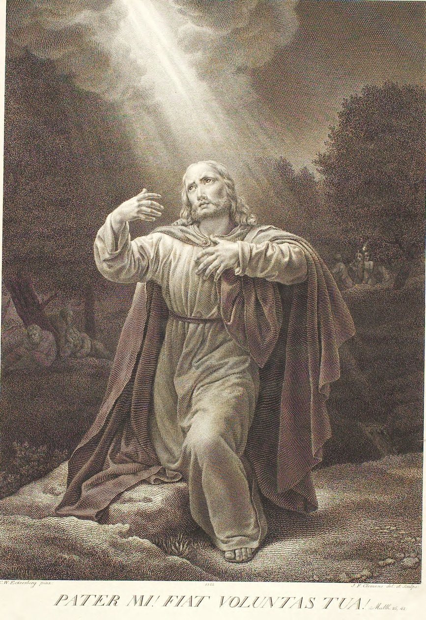 Le Christ au jardin de Gethsémani - J.F. Clemens