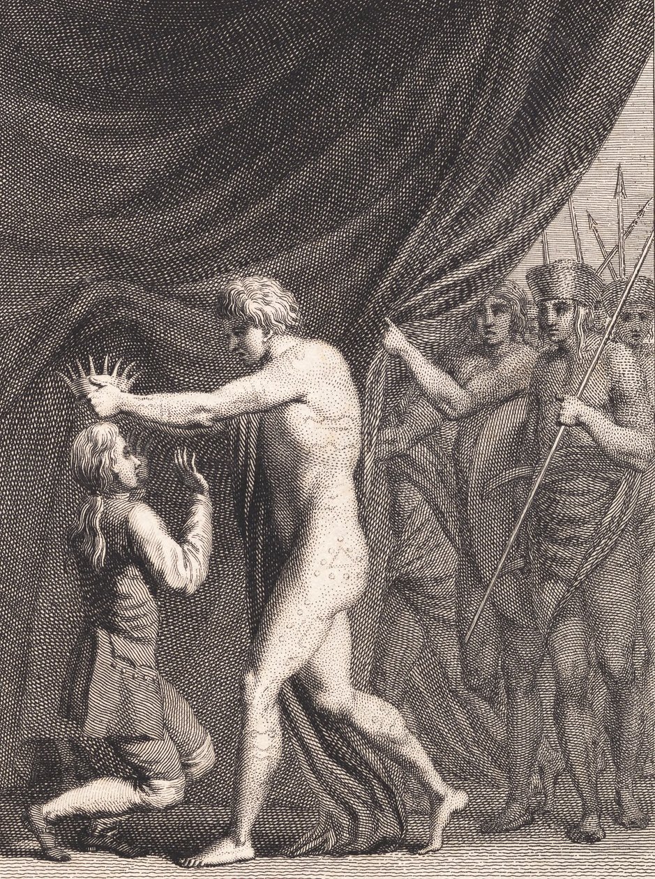 Niels Klim couronné empereur des Qvamites - J.F. Clemens