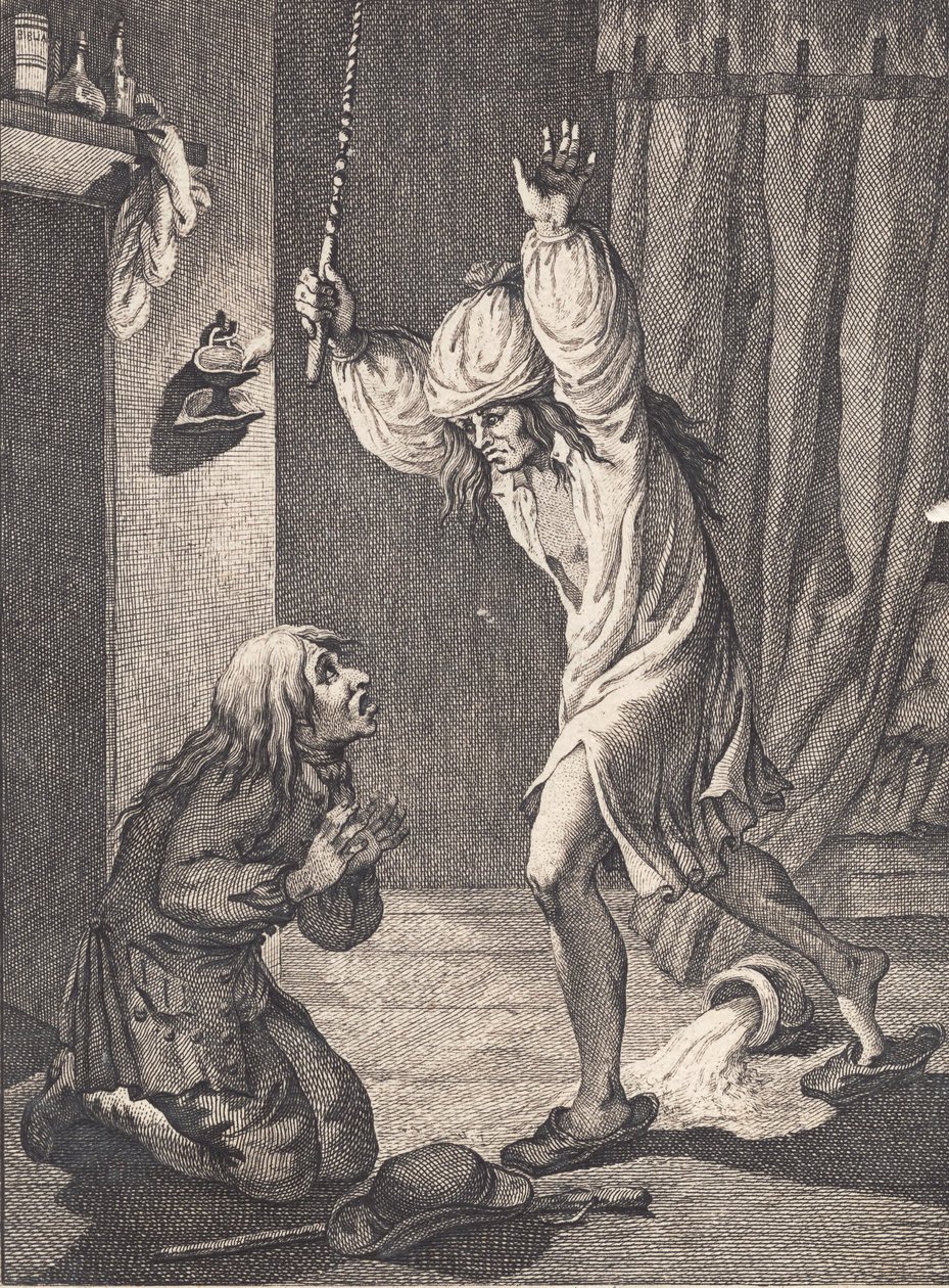 Per Degn tombe à genoux de terreur devant le bailli - J.F. Clemens
