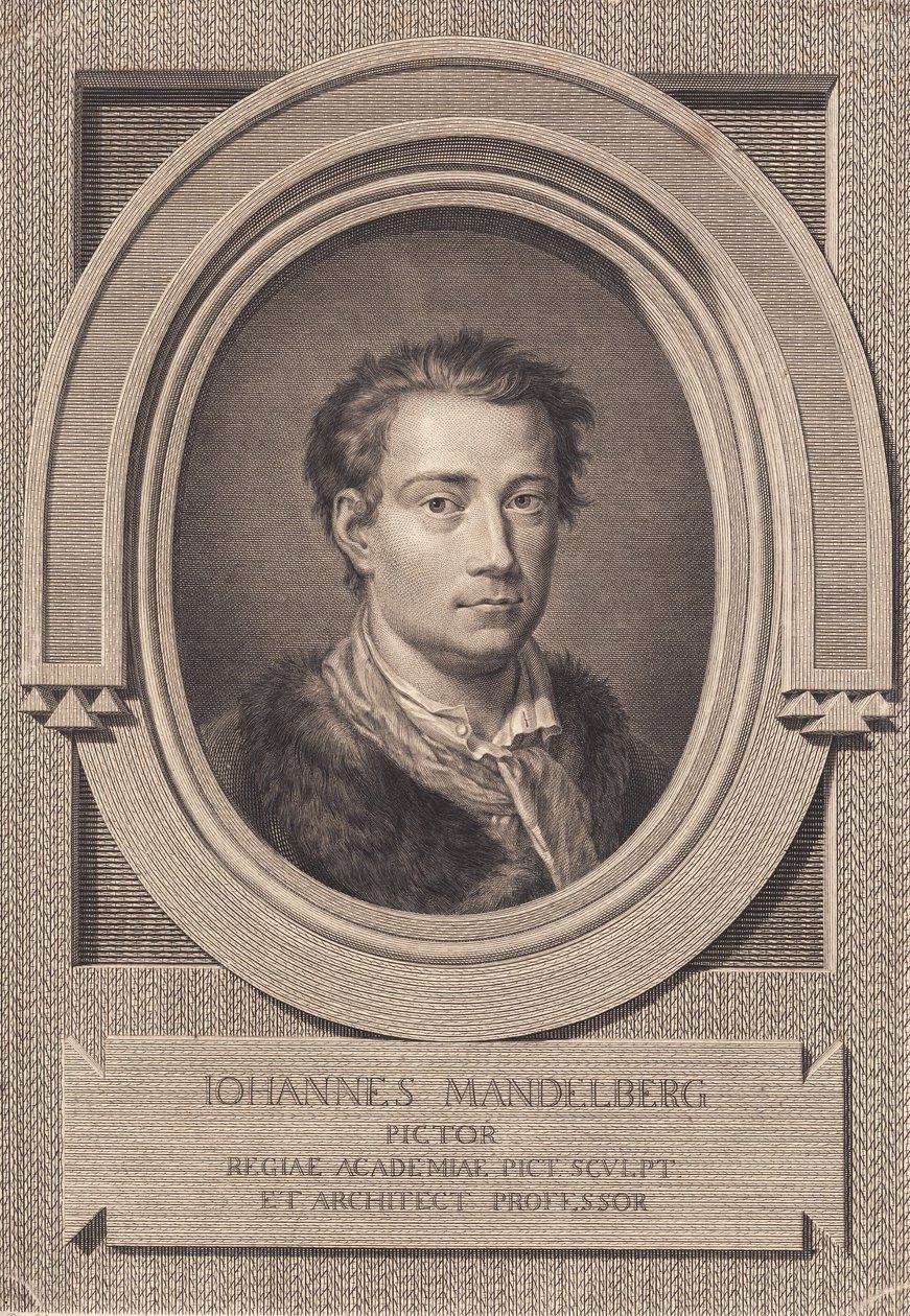 Portrait du peintre Johan Mandelberg - J.F. Clemens