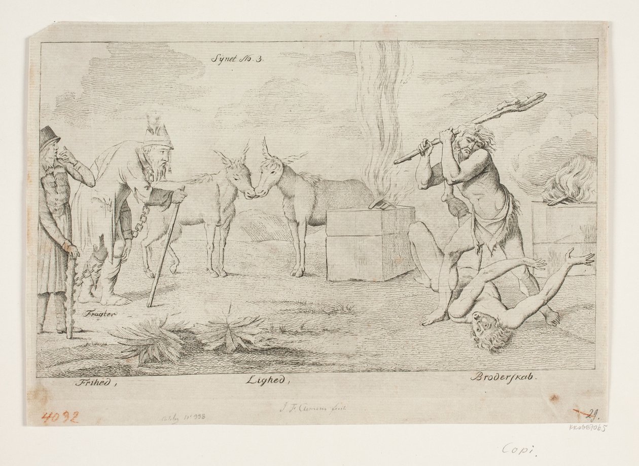 Synet No. 3. Copie après Liberté, Égalité et Fraternité - J.F. Clemens