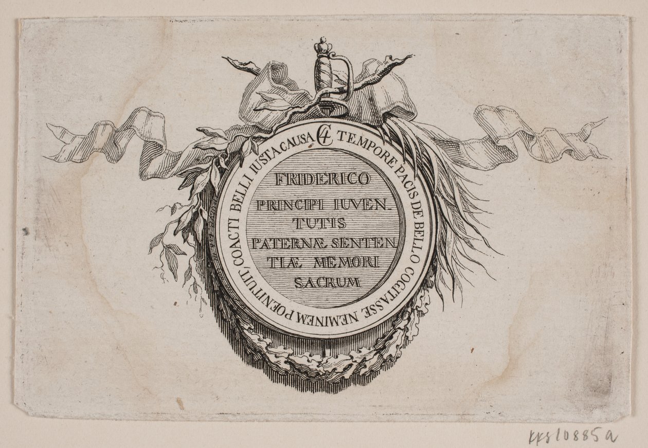 Vignette avec médaille - J.F. Clemens