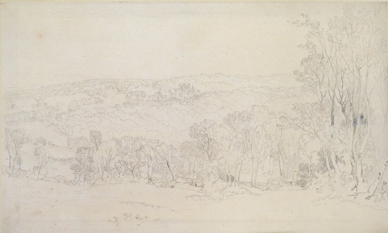 Vue lointaine du parc du château de Lowther - Joseph Mallord William Turner